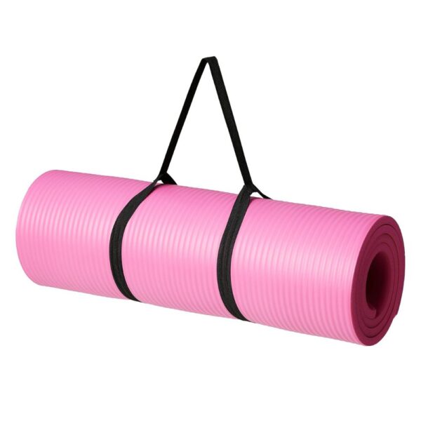 Amazon Basics 1/2 Inch Extra Thick Exercise Yoga Mat with Carrying Strap