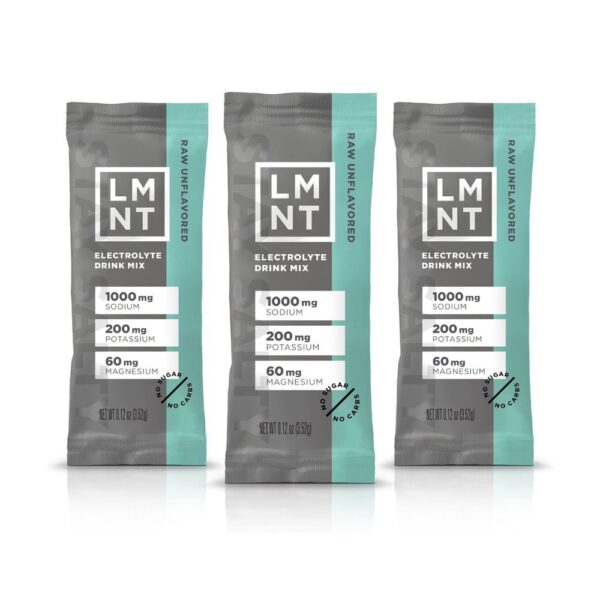 LMNT Zero Sugar Electrolytes - Raw Unflavored Salt