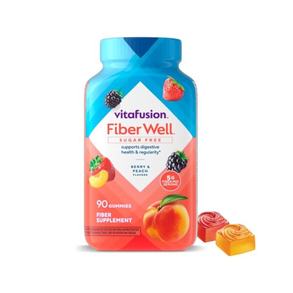 Vitafusion Fiber Well Sugar Free Fiber Gummies Supplement