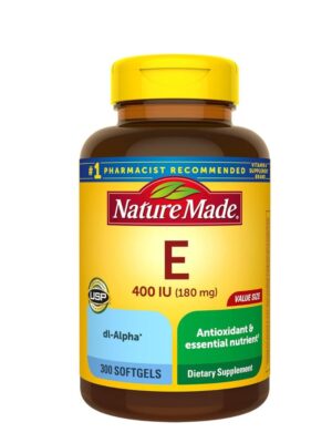 Nature Made Vitamin E 180 mg (400 IU) dl-Alpha, Dietary Supplement