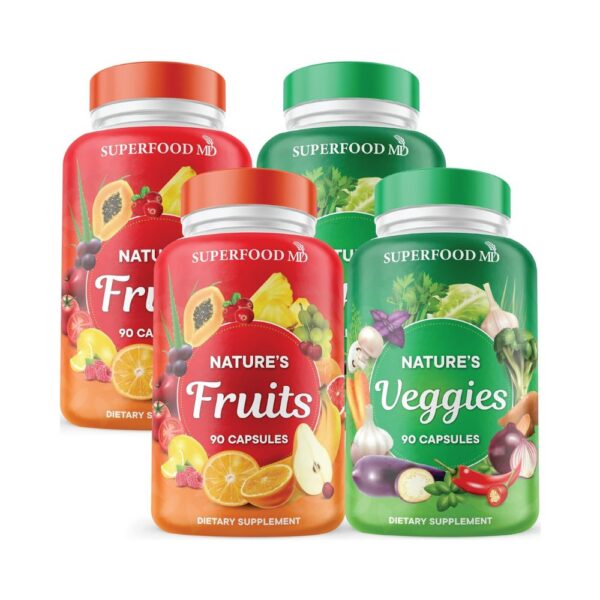 Superfood 180 Fruit and 180 Veggie Capsules